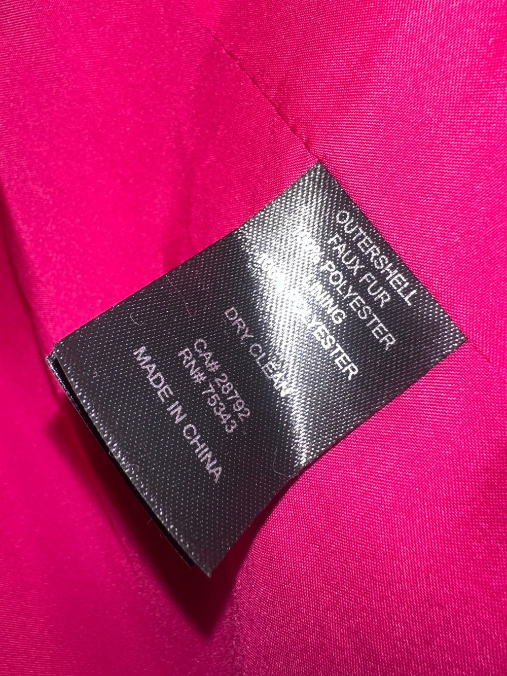 House of Harlow 1960 Fuchsia Faux Fur Coat Jacket Size M - Picture 9 of 11